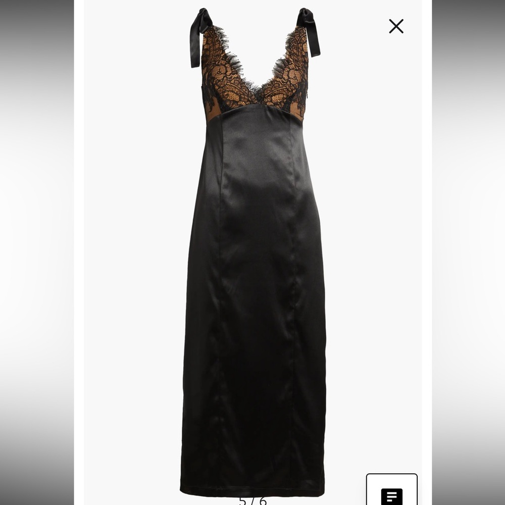 NWT WAYF Almera Lace & Satin‎ Cocktail Maxi Dress - Picture 7 of 8